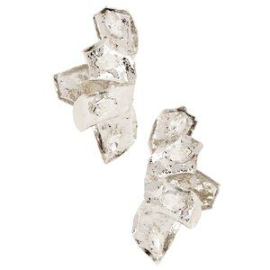 8 Other Reasons Silver Textured Earrings